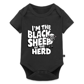 Sheep Sheep Farmer Lamb Farmer - Baby Premium short-sleeve bodysuit - black - Front
