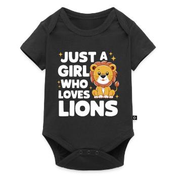 Lion Lion Animal Africa - Baby Premium short-sleeve bodysuit - black - Front