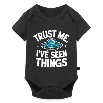 Alien UFO Aliens Außerirdischer - Baby Premium short-sleeve bodysuit - black - Front