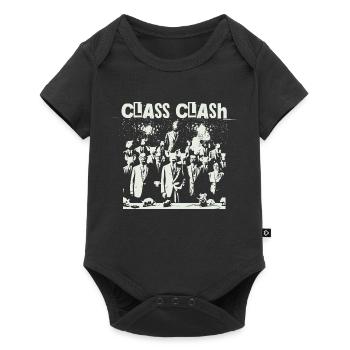 Le choc des classes rebelles résiste à la résistance - Body à manches courtes Premium Bébé - noir - Devant