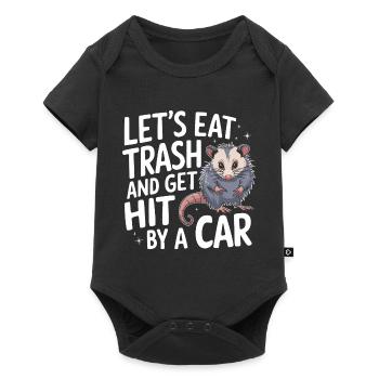 Opossum Possum Animal - Baby Premium short-sleeve bodysuit - black - Front