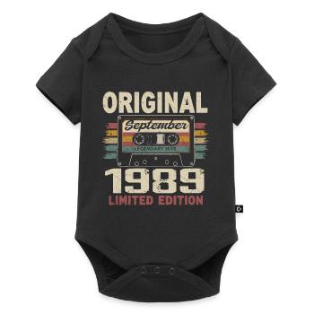 September 1989 Birthday, born in September 1989 - Baby Premium short-sleeve bodysuit - black - Front