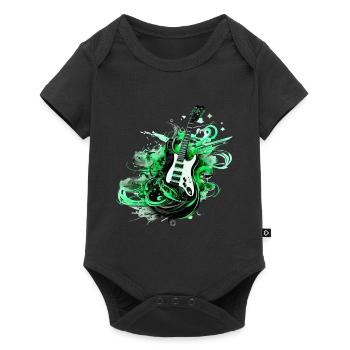 Electric Guitar Guitar Guitarist Music Instrument Rock - Baby Premium short-sleeve bodysuit - black - Front