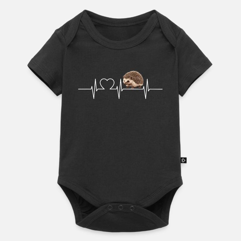 Igel - Baby Premium Kurzarmbody - Schwarz