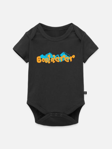 Bouldern Boulderer - Baby Premium Kurzarmbody - Schwarz