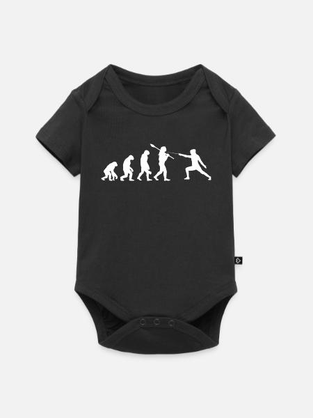Entwicklung des Fechtsport-Epee-Foil-Säbels - Baby Premium Kurzarmbody - Schwarz