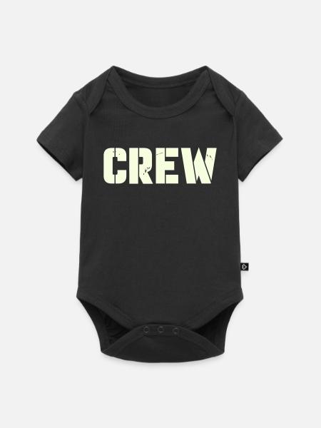 crew - Baby Premium Kurzarmbody - Schwarz