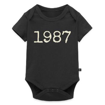 1987 Birthday Gift - Awesome since 1987 - Baby Premium short-sleeve bodysuit - black - Front