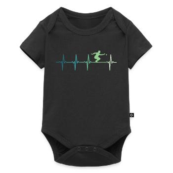 Pétanque heartbeats bowling - Baby Premium short-sleeve bodysuit - black - Front