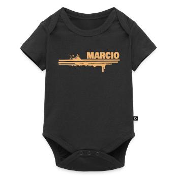 Marcio als Malerei - Baby Premium Kurzarmbody - Schwarz - Vorne