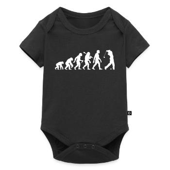 Golf Evolution for Men and Boys Retro Golfers - Baby Premium short-sleeve bodysuit - black - Front