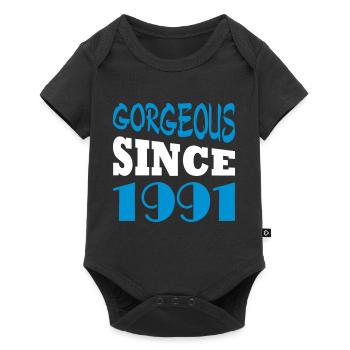 Gorgeous since 1991 - Baby Premium Kurzarmbody - Schwarz - Vorne