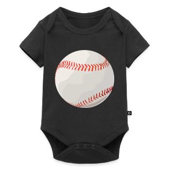 Baseball Ball Handschuh Spieler Amerika Geschenk - Baby Premium Kurzarmbody - Schwarz - Vorne