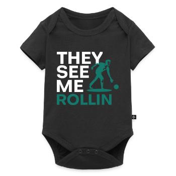 Boule Tee Shirt - Body à manches courtes Premium Bébé - noir - Devant