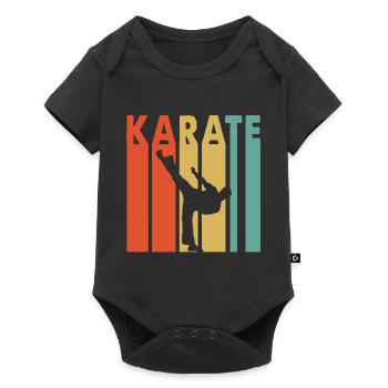 karaté - Body à manches courtes Premium Bébé - noir - Devant