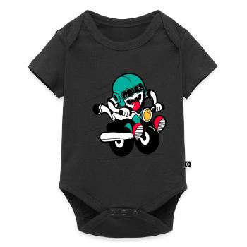 Motard drôle - Body à manches courtes Premium Bébé - noir - Devant