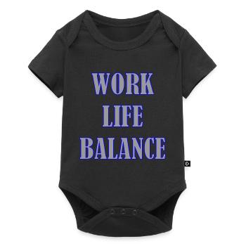 WORK LIFE BALANCE - Baby Premium short-sleeve bodysuit - black - Front