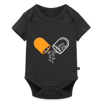 Bicycle pills funny pension - Baby Premium short-sleeve bodysuit - black - Front