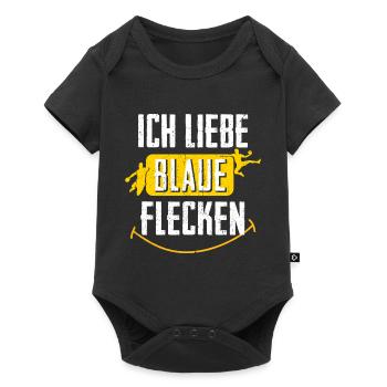 Handball Blaue Flecken - Baby Premium Kurzarmbody - Schwarz - Vorne