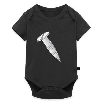 Slotted screw - Baby Premium short-sleeve bodysuit - black - Front