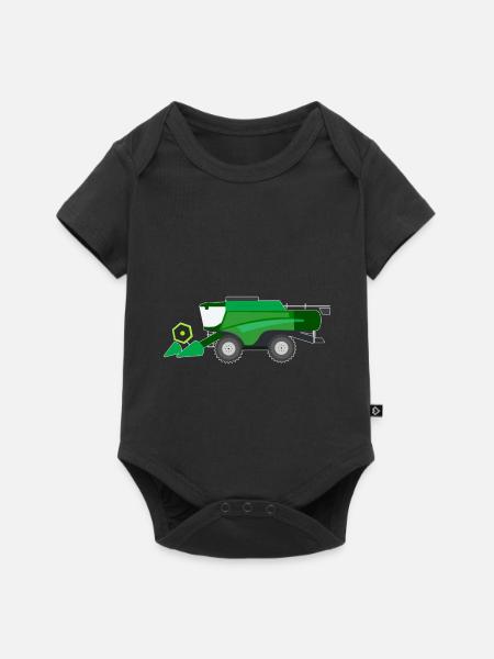 Moissonneuses-batteuses Tracteurs - Body à manches courtes Premium Bébé - noir