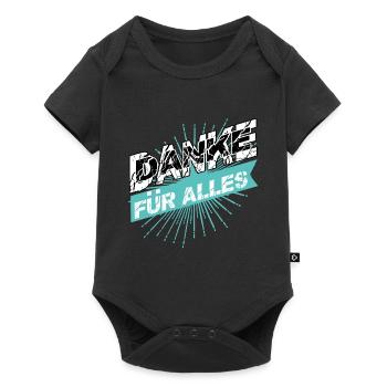 DANKE für Alles - Baby Premium Kurzarmbody - Schwarz - Vorne