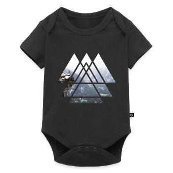Mountain Explore - Baby Premium short-sleeve bodysuit - black - Front
