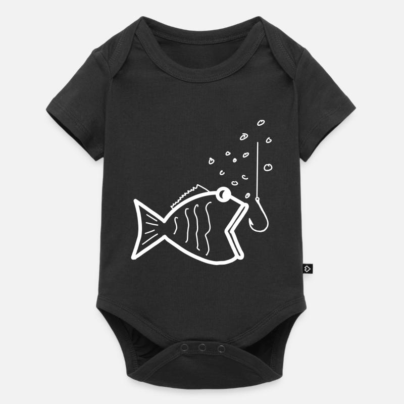 Pêche pêche pêche - Body à manches courtes Premium Bébé - noir