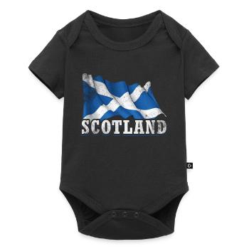 Drapeau de l’Écosse - Body à manches courtes Premium Bébé - noir - Devant