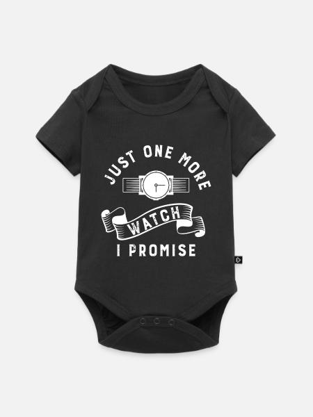 Nur Noch Eine Uhr Versprochen - Baby Premium Kurzarmbody - Schwarz