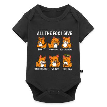fox - Baby Premium short-sleeve bodysuit - black - Front