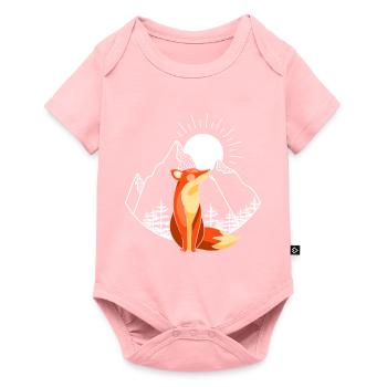 Fuchs Füchse Fuchsliebhaber Shirt Geschenkidee - Baby Premium Kurzarmbody - Rosa - Vorne