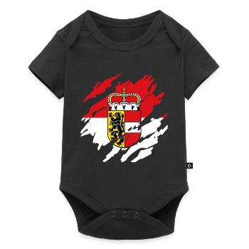 Véritable Salzbourg & Autriche Patriotes & Vacanciers - Body à manches courtes Premium Bébé - noir - Devant