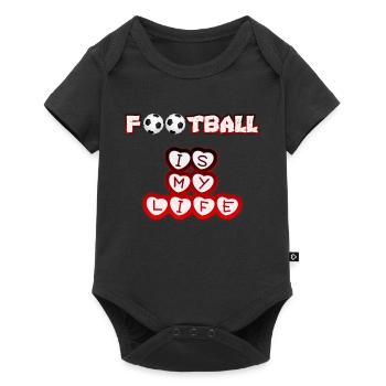 Football Football Football Football Football - Body à manches courtes Premium Bébé - noir - Devant