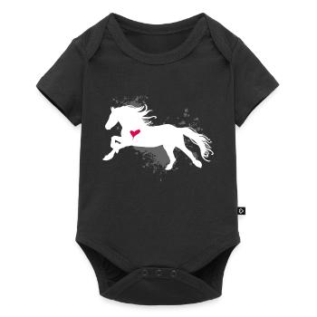 Riding Free Time Gift Rider - Baby Premium short-sleeve bodysuit - black - Front