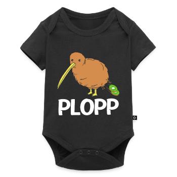kiwi-bird kiwi bird - Baby Premium short-sleeve bodysuit - black - Front