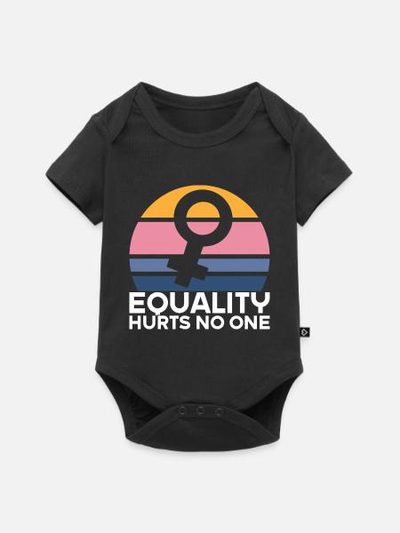 Feministin Feminismus Emanzipation Geschenk - Baby Premium Kurzarmbody - Schwarz