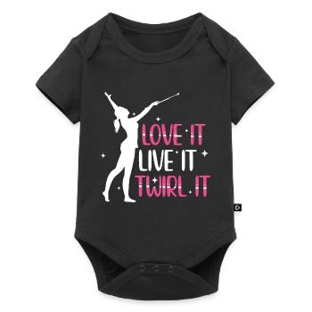 Rod turning sayings | Dancing Dancer Hobby Gift - Baby Premium short-sleeve bodysuit - black - Front