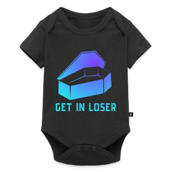 Get In Loser Coffin Pastel Goth Soft Grunge - Body à manches courtes Premium Bébé - noir - Devant