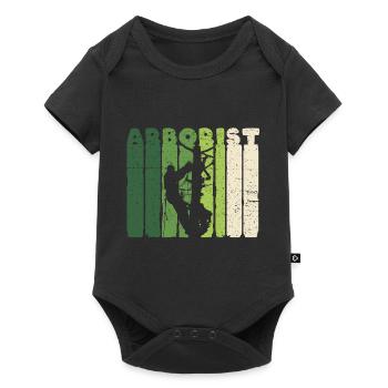 Funny Chainsaw Arborist Gift - Baby Premium short-sleeve bodysuit - black - Front