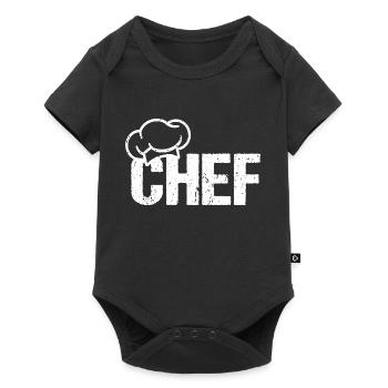 CHEF Chef's Hat - Baby Premium short-sleeve bodysuit - black - Front