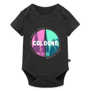 Cathédrale de Cologne Cologne Allemagne City Skyline - Body à manches courtes Premium Bébé - noir - Devant