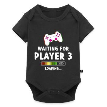 Waiting For Player 3 - Baby Premium Kurzarmbody - Schwarz - Vorne