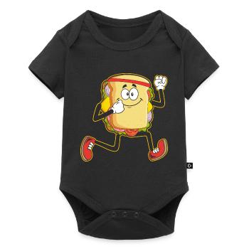 Sandwich Headband Lauband Fitness Runner Running - Baby Premium short-sleeve bodysuit - black - Front