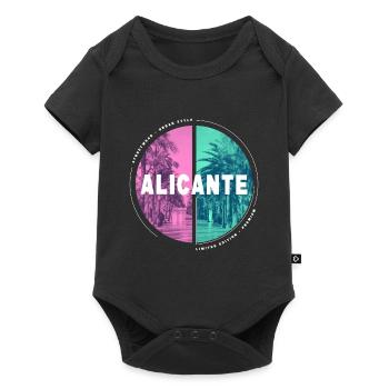 Alicante Espagne Ville Skyline Accueil Amour - Body à manches courtes Premium Bébé - noir - Devant