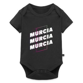 Murcie Espagne City Font Skyline Accueil - Body à manches courtes Premium Bébé - noir - Devant