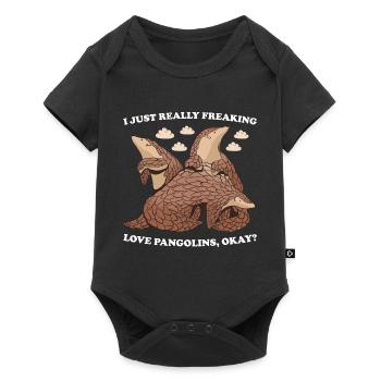 J’aime vraiment les pangolins d’accord? Pangolin - Body à manches courtes Premium Bébé - noir - Devant