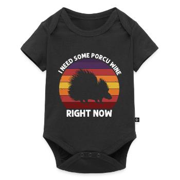 Porcupines Designs for Animal Lovers Rodent - Baby Premium short-sleeve bodysuit - black - Front