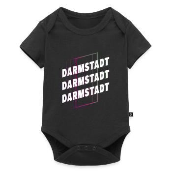 Darmstadt Germany City Font Skyline Home - Baby Premium short-sleeve bodysuit - black - Front