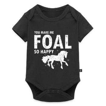Cydesdale Rider and Draft Horse Designs - Baby Premium short-sleeve bodysuit - black - Front